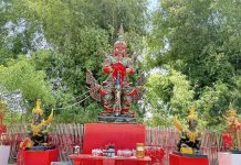นมัสการพระองค์ใหญ่ -ไหว้บูชาท้าวเวสสุวรรณวัดสิเรียมพุทธารามอ.ไพรบึงเสริมมงคลชีวิต